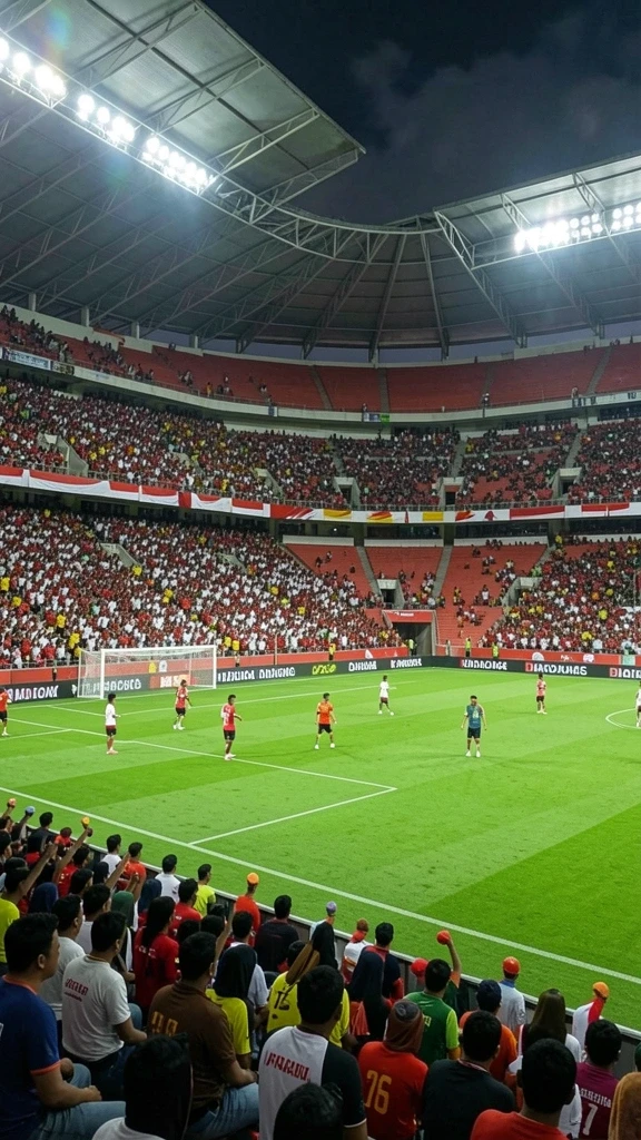 Tampilan awal permainan yang penuh warna.