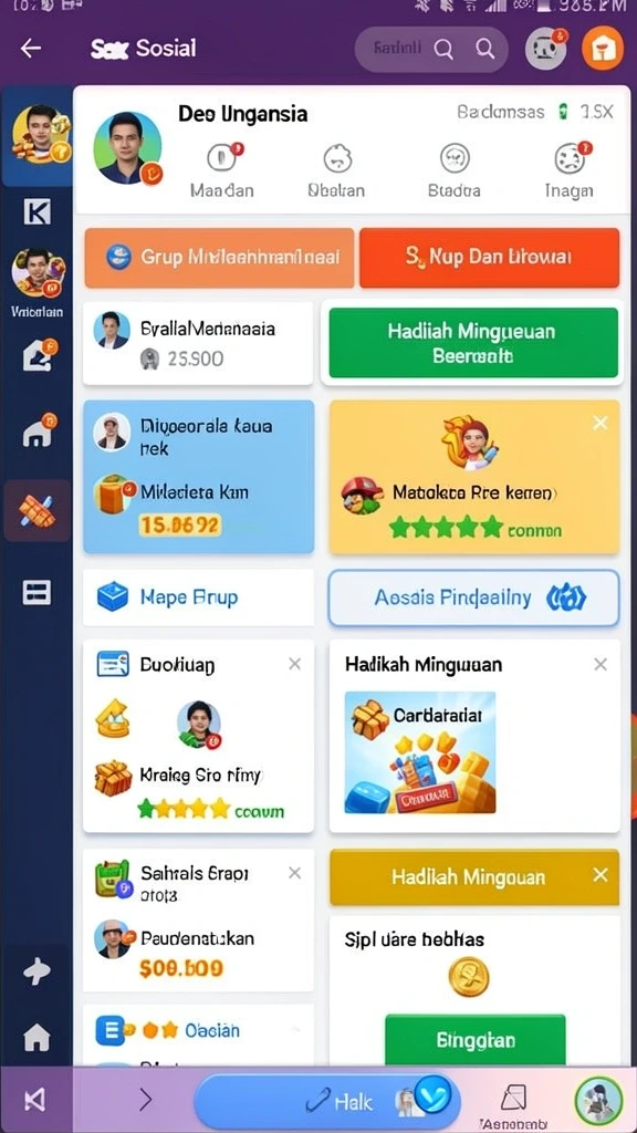 Tangkapan layar menunjukkan mode multiplayer yang seru bersama teman-teman.