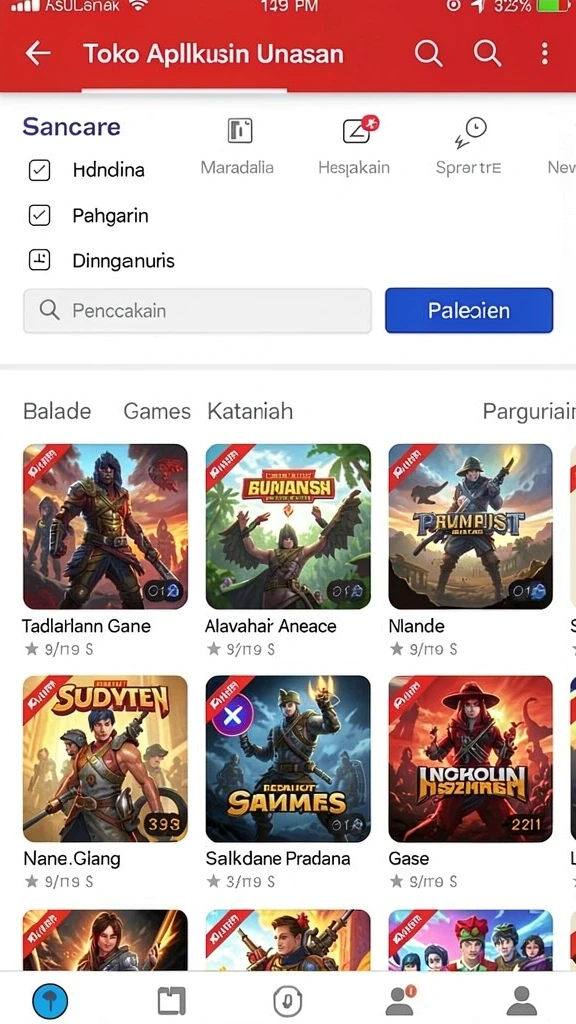 Screenshot menunjukkan pertempuran seru dengan grafis memukau.