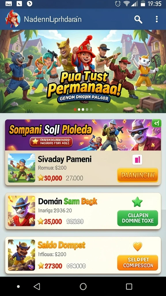 Tampilan antarmuka yang menarik dan user-friendly.