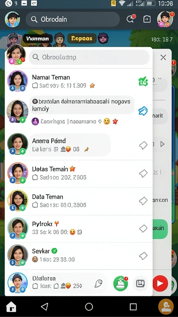 Tangkapan layar menampilkan pertempuran epik dengan efek visual yang menakjubkan.