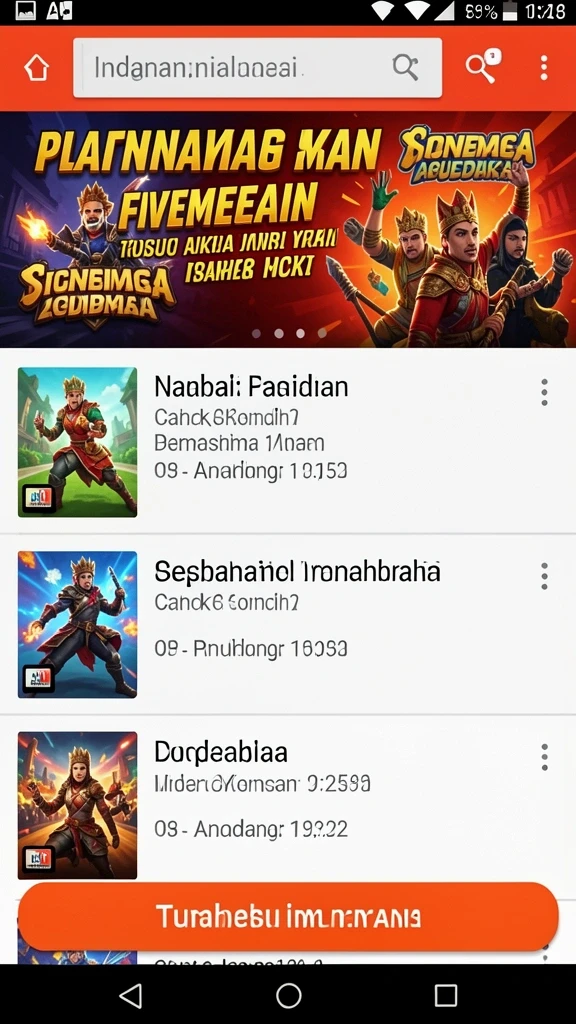 Beragam permainan menarik untuk dipilih.
