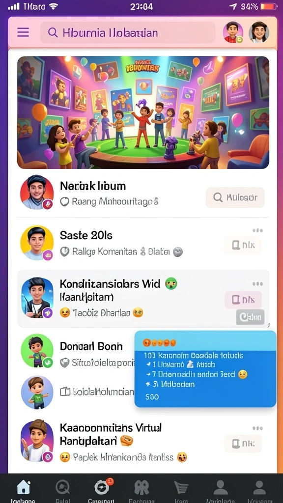 Tampilan antarmuka yang mudah dinavigasi dan menarik.