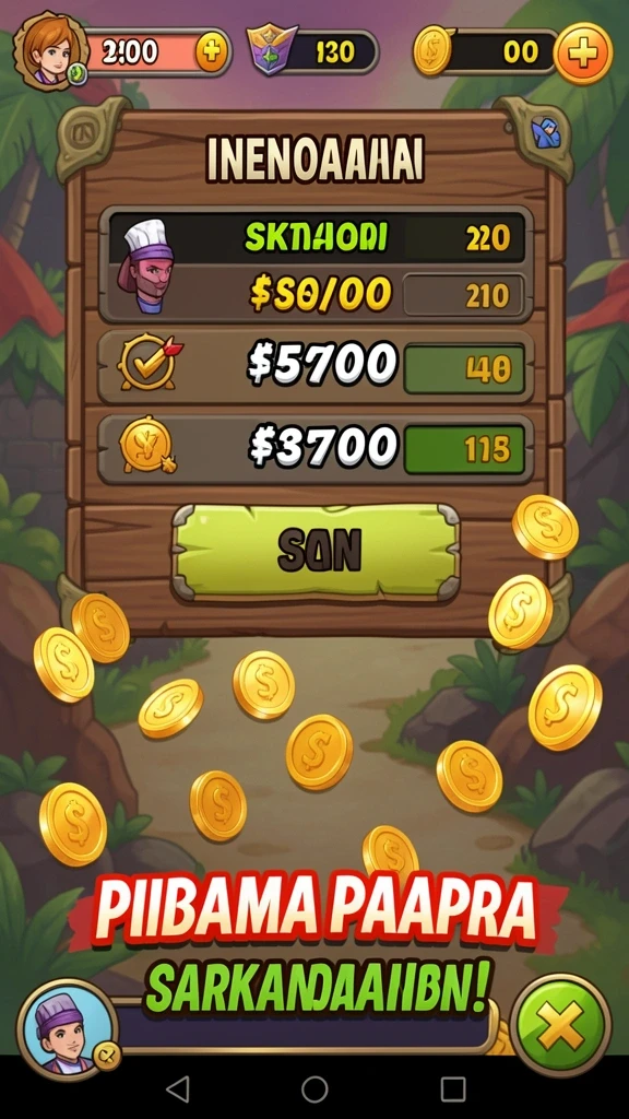Tampilan leaderboard yang menunjukkan peringkat pemain.