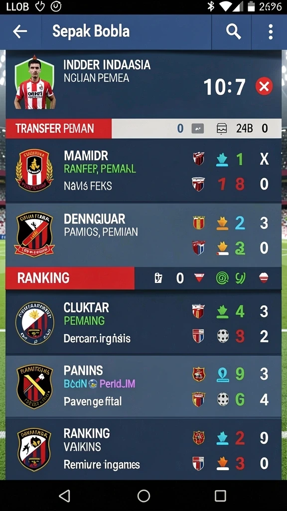 Banyak pilihan permainan yang tersedia di aplikasi.