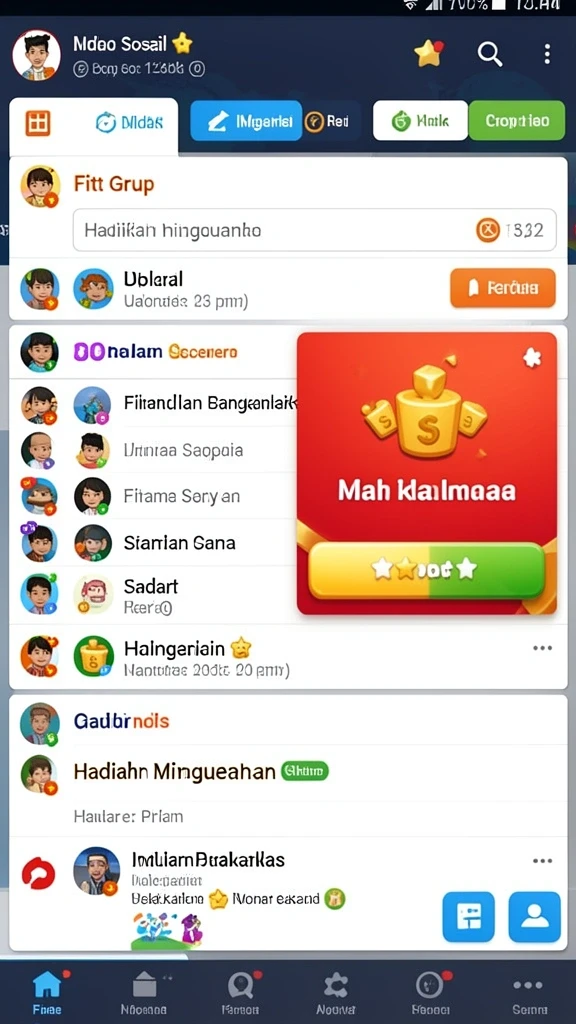 Momen seru saat undian langsung berlangsung.