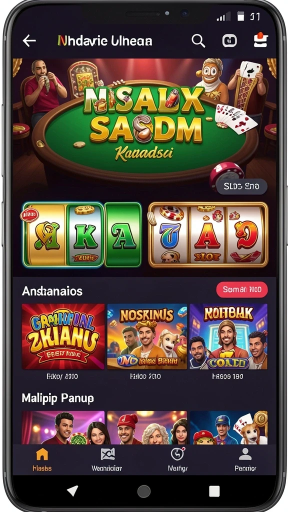 Tampilan grafis mesin slot yang memukau.