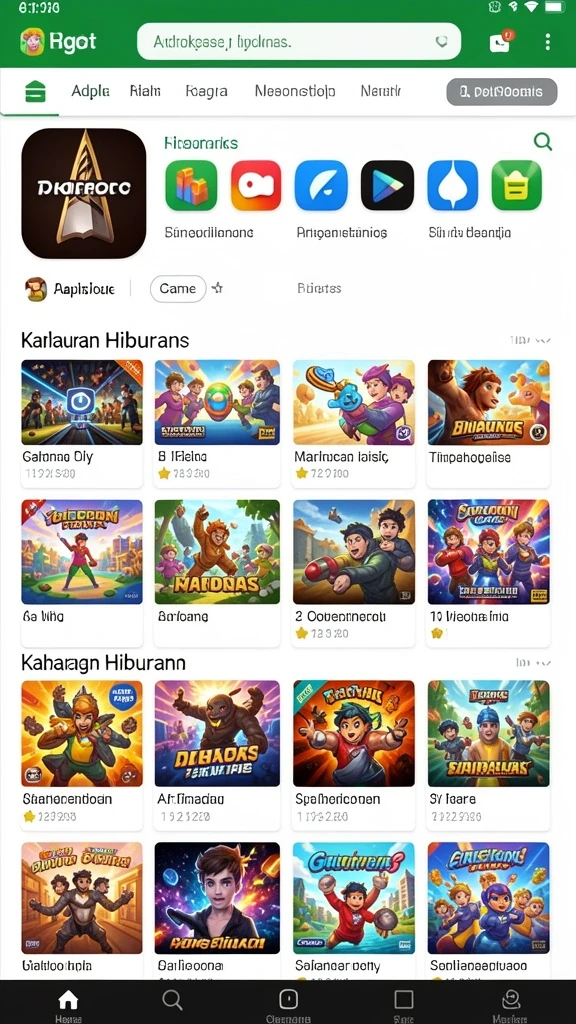 Tangkapan layar menampilkan tampilan awal permainan.