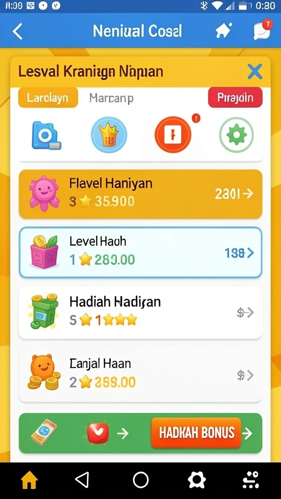 Level baru yang menantang untuk mengasah kemampuan pemain.