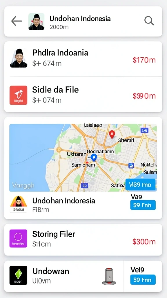 Berbagai pilihan permainan menarik dalam aplikasi.