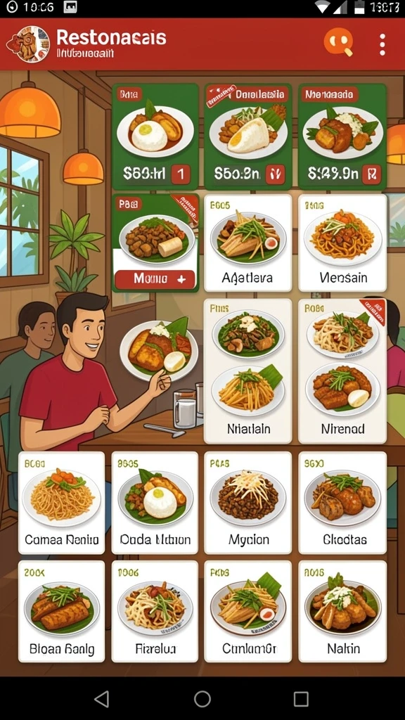 Tampilan awal yang menarik dan intuitif.