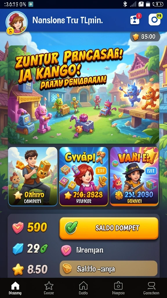 Tampilan antarmuka pengguna yang menarik.