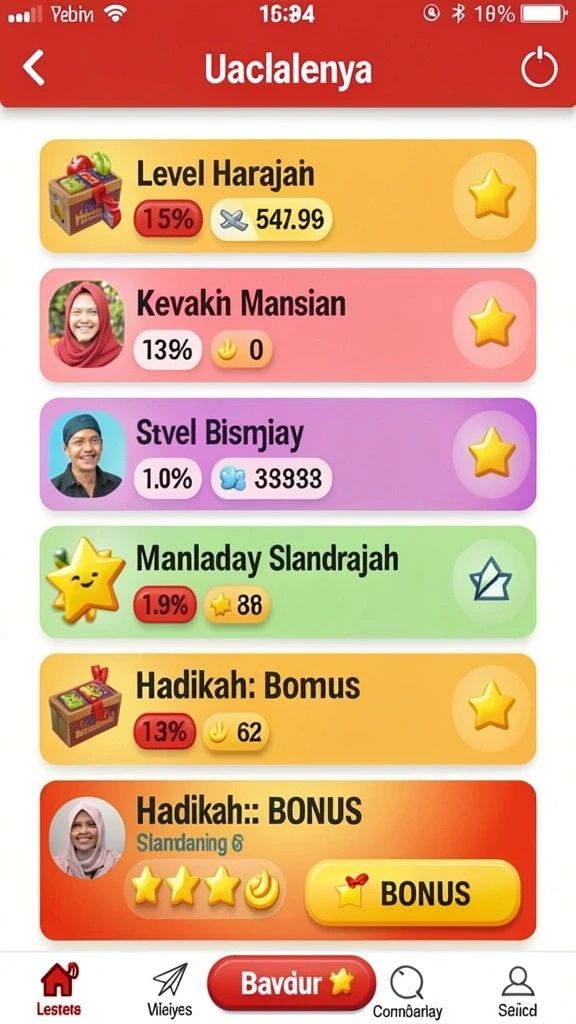 Berbagai level menantang untuk dieksplorasi.