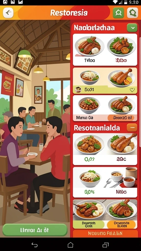 Contoh level dengan berbagai tantangan menarik.
