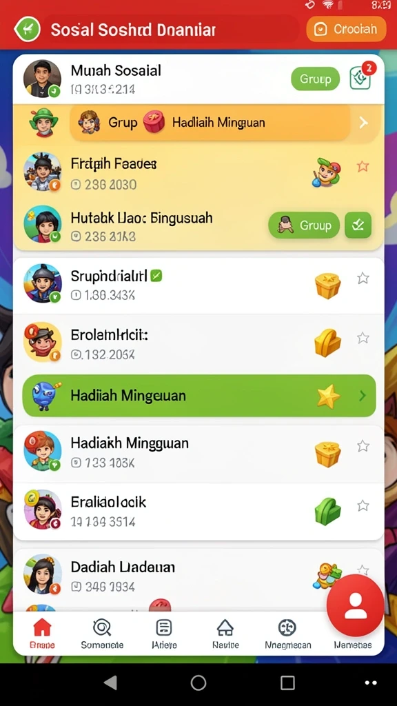Tangkapan layar interaksi dalam mode multiplayer.