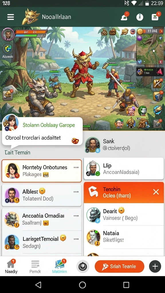 Fitur multiplayer yang memungkinkan bermain dengan teman.